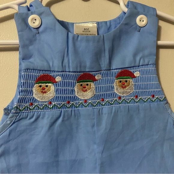 New Smocked Santa Longalls - Picture 8 of 11